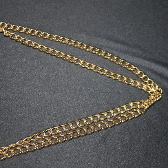 NWOT Michael Kors Gold Leather Shoulder Bag with Chain Strap - Picture 10 of 16